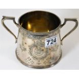 An early Victorian Samsom & Harwood two handled silver sugar bowl Sheffield 1841 500g