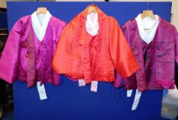 Six traditional Korean silk coat, waistcoat & blou