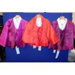 Six traditional Korean silk coat, waistcoat & blou