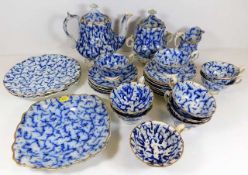 A 19thC. unusual twenty eight piece English flow b