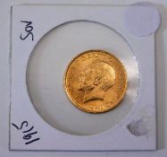 A very high grade 1915 full gold sovereign