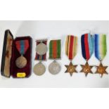 A silver Faithful Service medal & box awarded to S