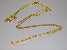 A 20in 18ct gold chain 3.2g
