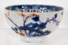 A 19thC. Chinese porcelain tea bowl, small chip to