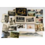 A small family album of photos by Sub. Lt. John Henry Taylor of Hong Kong harbour twinned with postc