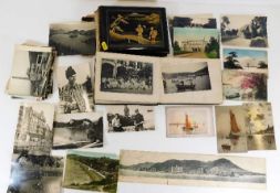 A small family album of photos by Sub. Lt. John Henry Taylor of Hong Kong harbour twinned with postc