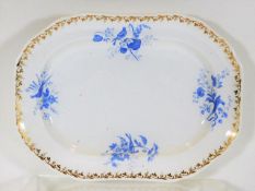 A 19thC. Spode porcelain dish 12.375in x 9.125in