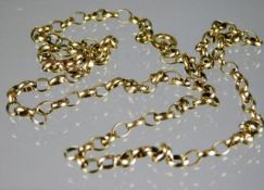 A 9ct gold belcher chain 7.1g