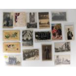 A quantity of military related postcards approx. 3