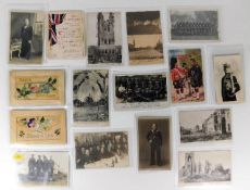 A quantity of military related postcards approx. 3