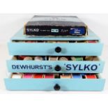 A Dewhurst's Sylko sewing box with contents twinne
