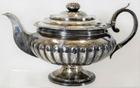 A George III 1791 Scottish silver teapot by John M