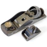 A Victorian Stanley block plane twinned with a sma