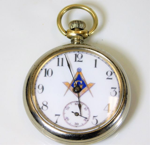 A masonic pocket watch