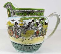 A Royal Doulton pottery jug depicting The Eglinton