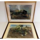 Two hand signed & framed Terence Cuneo prints of s