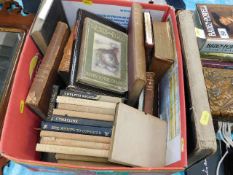 A boxed quantity of books including poetry & Shake