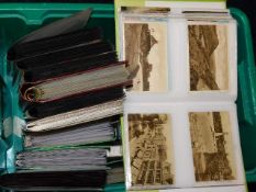 Approx. 19 albums of topographical postcards