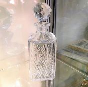 An Edinburgh Crystal cut glass decanter