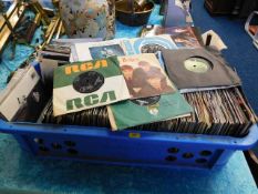 A large quantity of vinyl singles including Beatle