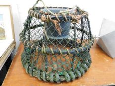 A large lobster pot