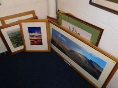 Four framed photographic prints including Lake Dis
