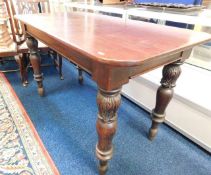 A large 19thC. mahogany hall table