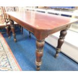 A large 19thC. mahogany hall table