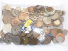 A mixed bag of coinage including 19thC.