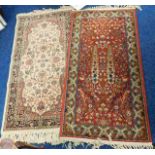 Two decorative hall rugs each approx. 55in x 28in