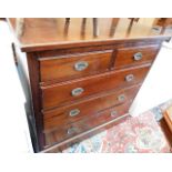 A 19thC. mahogany chest of drawers