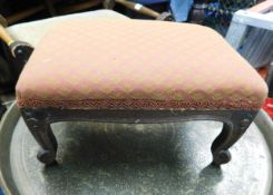 A Victorian style foot stool