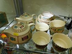 A Honiton pottery tea set