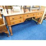 A Victorian mahogany dresser base