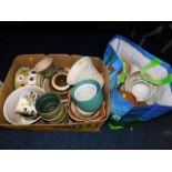 A quantity of household plant pots & similar items