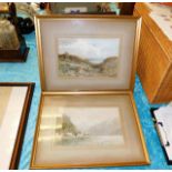 Two framed landscape watercolours by Ernest St. Jo