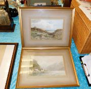 Two framed landscape watercolours by Ernest St. Jo