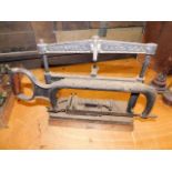 A U.S. antique metal workers saw from Greenfield M