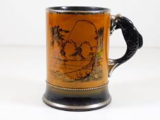 A decorative Royal Bradwell tankard with motto "Go