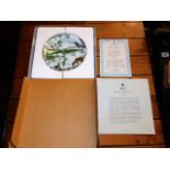 Sixteen boxed porcelain plates by Wedgwood depicti