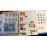 Three stamp albums: Hungary, Poland & one small mi