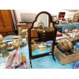 A c.1900 mahogany dressing table mirror