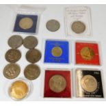 An Armada commemorative proof coin & other coins