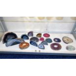 A quantity of geodes, contents of shelf
