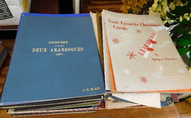 A large quantity of music books & sheets including