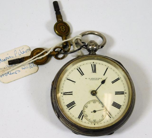 A silver W. A. Southey fusee pocket watch