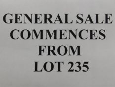 General sale commences from lot 235