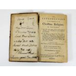 Book: Christian Religion 1796, some faults & graff