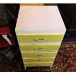 A retro 1950/60's chest of drawers