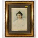 A framed & signed early 20thC. Florence Hannam wat